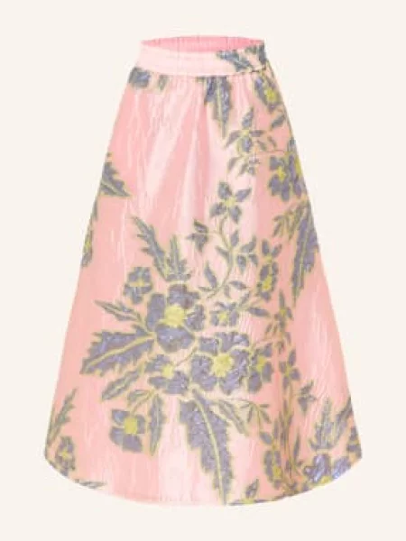 Milano Italy Spódnica Żakardowa rosa niebieska