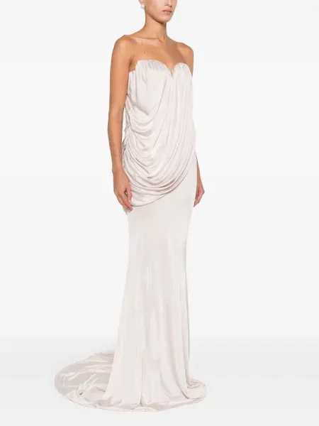 Rochie Giuseppe Di Morabito drapată de costum alb