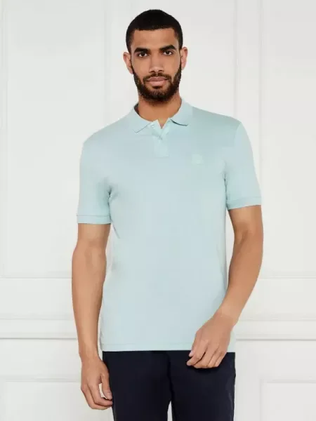 BOSS ORANGE Polo | stretch verde