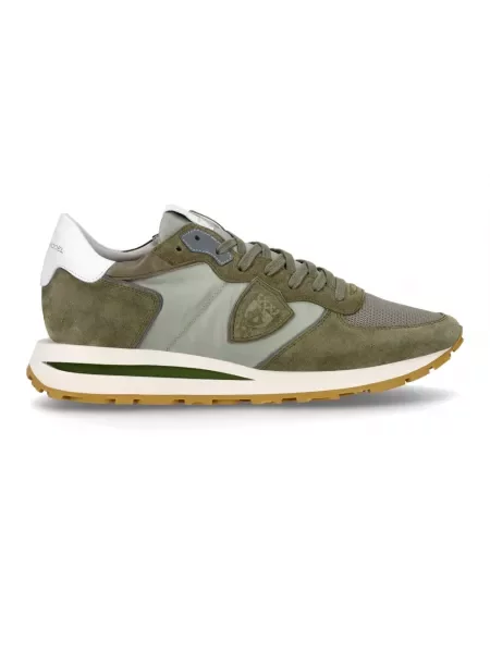 Sneakersy Philippe Model do biegania skórzane zielone