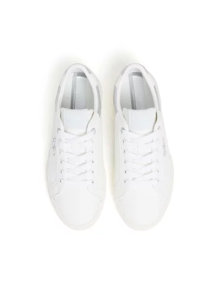 Dámske topánky Pepe Jeans Kenton Court silver biela