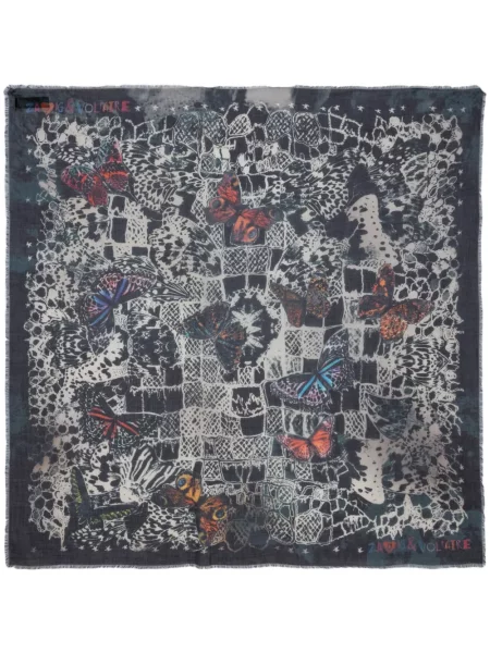 Fular Zadig&voltaire din modal albastru