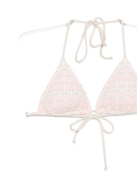 Bikini Mc2 Saint Barth cu broderie roz