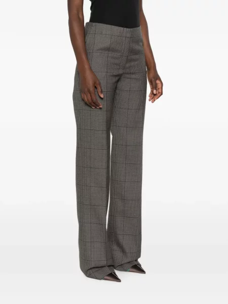 Pantaloni Mugler cu model pepito gri