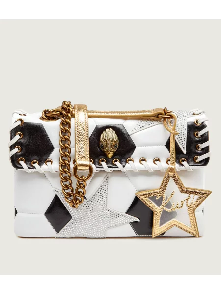 Kurt Geiger De piele geantă pe umăr Kensington Footy alb