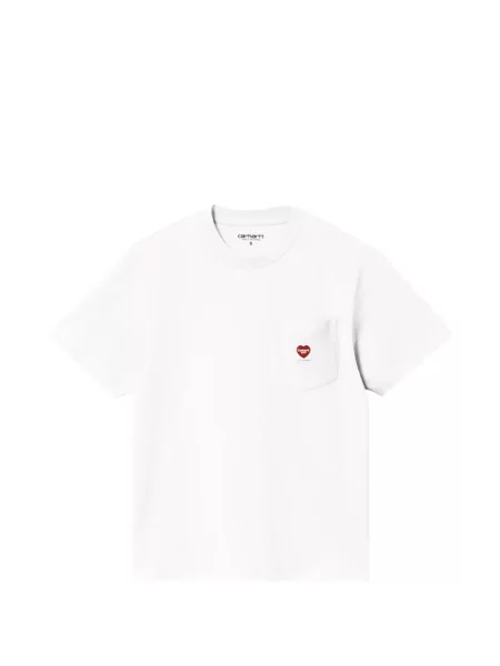 Cămașă Carhartt Wip cu motiv cu inimi alb