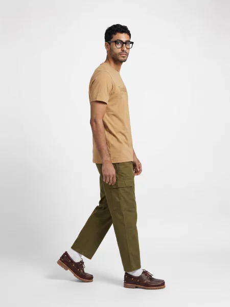 Tričko Timberland s výšivkou béžová