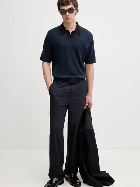 Pleten pulover Calvin Klein modra