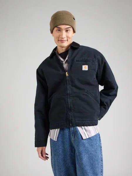 Carhartt WIP Prehodna jakna Detroit' črna