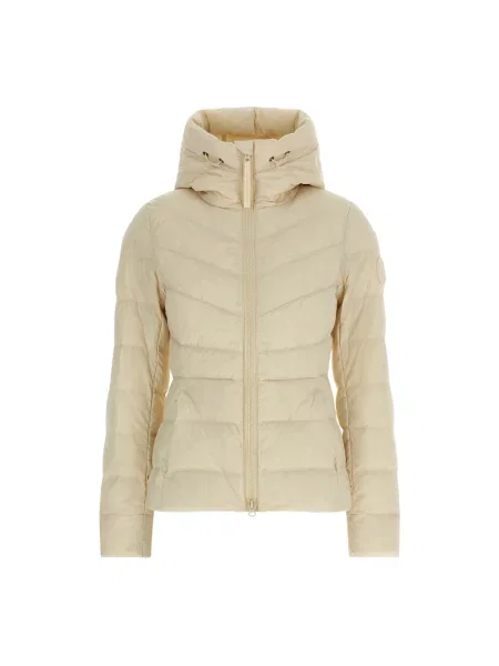 Canada Goose Kurtki Kobieta Beżowy M Zamsz Ivory Aira Pikowana Kurtka Zimowa biała