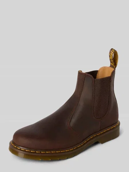 Buty chelsea z naturalnej skóry z ozdobnymi szwami Dr. Martens