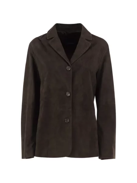 Semišová bunda 's Max Mara hnědá