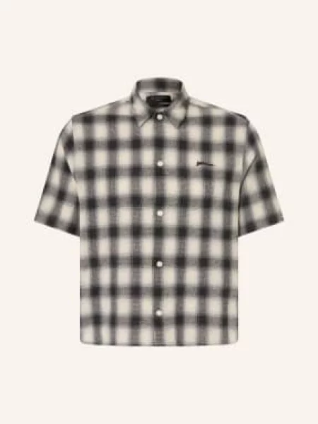 Allsaints Košile S Krátkým Rukávem Shadow Comfort Fit režná černá