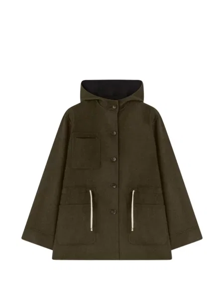 Reversibil geacă parka Retori de lână verde