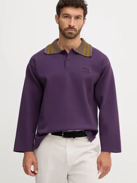 Pulover Emporio Armani vijolična