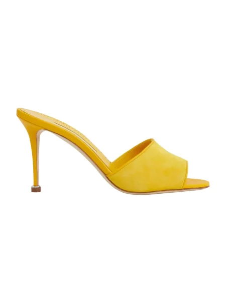 Klapki Manolo Blahnik żółte