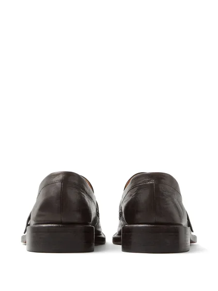 Pantofi loafer Versace din piele maro