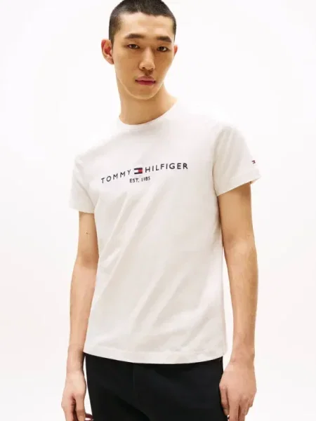 TOMMY HILFIGER Tricou deschis / roșu cranberry / negru bej