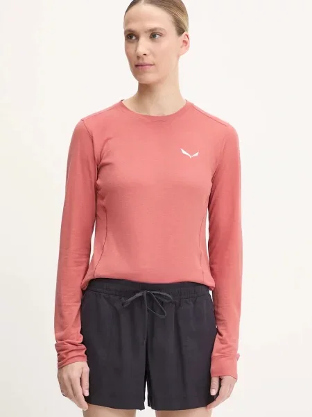 Tricou mânecă lungă Salewa bej