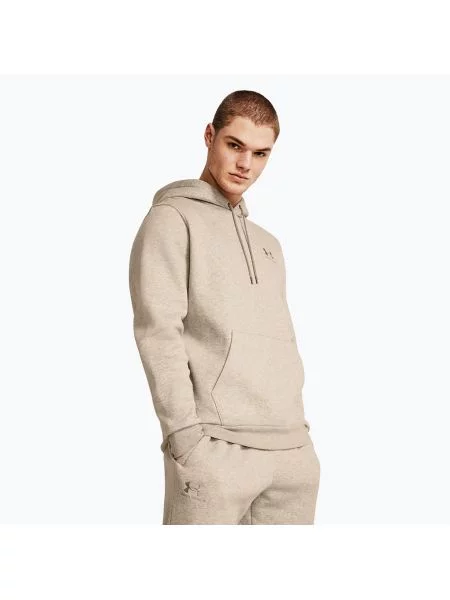 Under Armour Bluza Z Kapturem Z Polaru Essential beige beżowa