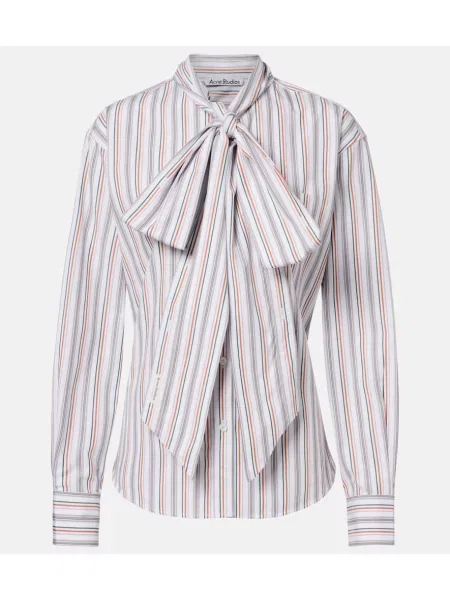 Koszula Acne Studios z kokardką w paski