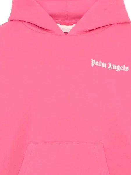 Dětska mikina s kapucí Palm Angels růžová