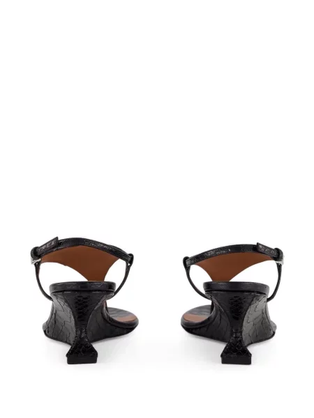 Sandale Paris Texas din piele negru
