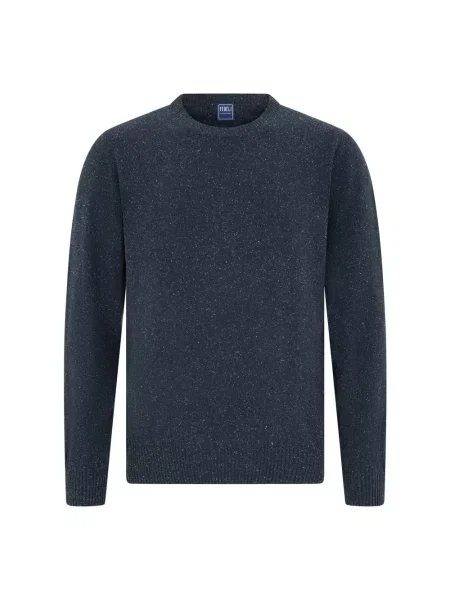 Dzianinowy sweter Fedeli niebieski