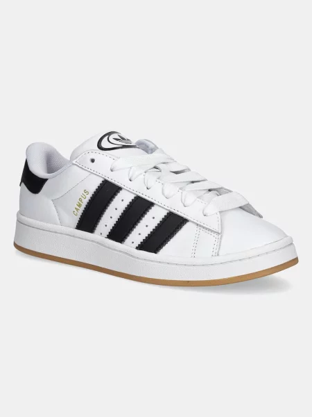 Adidas Originals sneakers din piele Campus alb