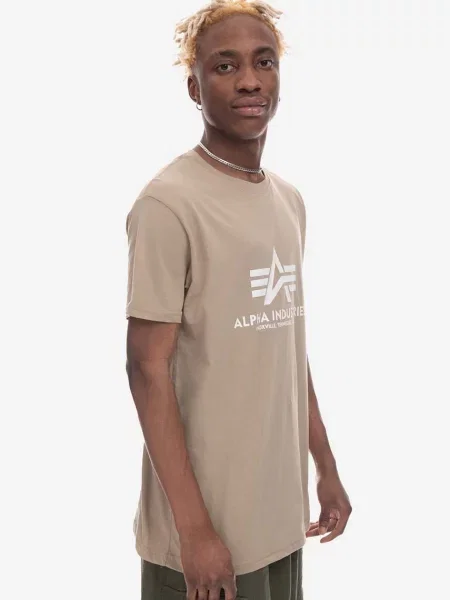 Μπλουζάκι Alpha Industries Basic T-Shirt μπεζ