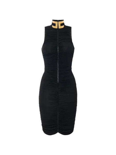 Ușor rochie Elisabetta Franchi din jerseu negru
