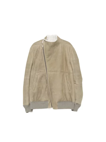 Kurtka skórzana Rick Owens zielona