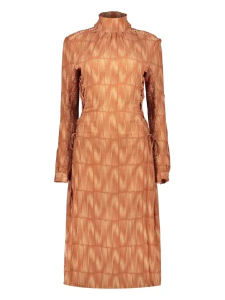 Rochie Low Classic cu imagine clasică maro