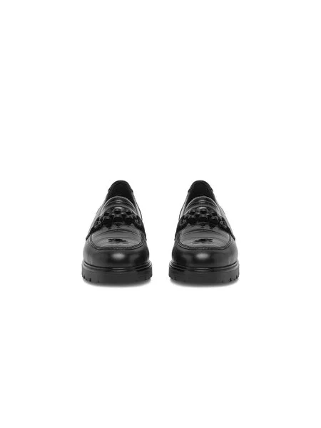 Loaferice Rieker crna