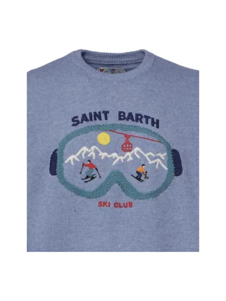 Sweter Mc2 Saint Barth niebieski