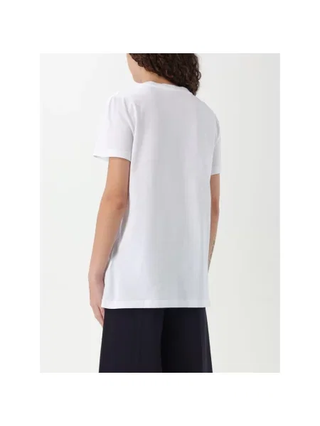 Koszulka Max Mara z kamieniami biała