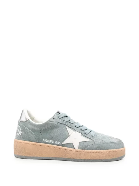 Sneakerși Golden Goose cu șireturi din dantelă albastru