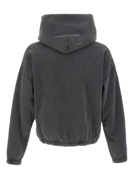 Суичър с качулка Satisfy с качулка с автограф сиво