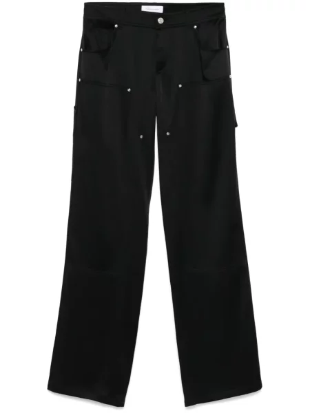 Pantaloni Blumarine din satin negru