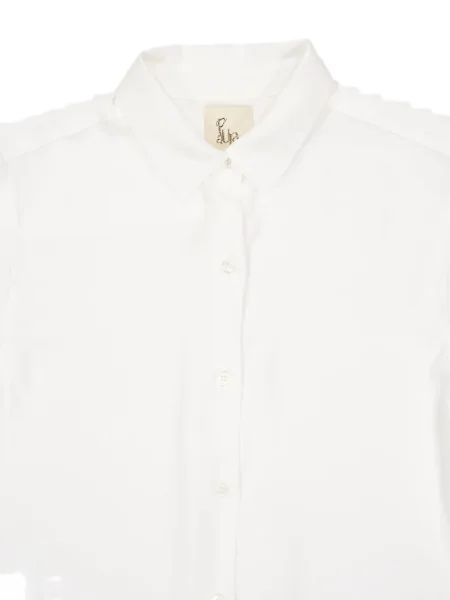 Cămașă Paula de mătase alb