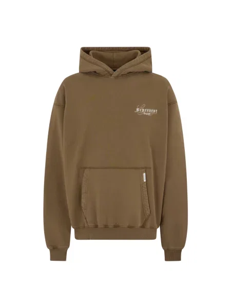 Bluza z kapturem Represent z kapturem z logo brązowa