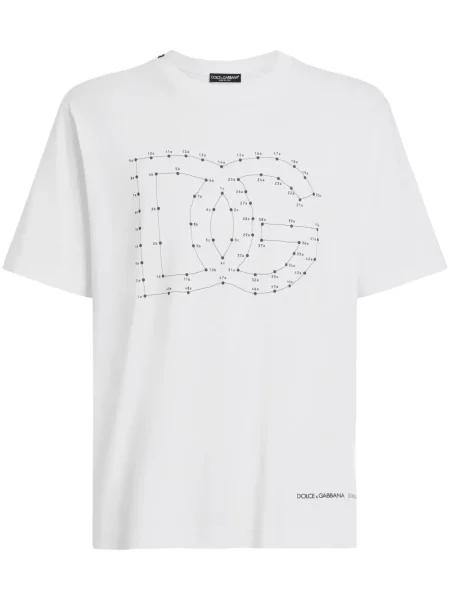 Tricou Dolce & Gabbana cu imagine alb