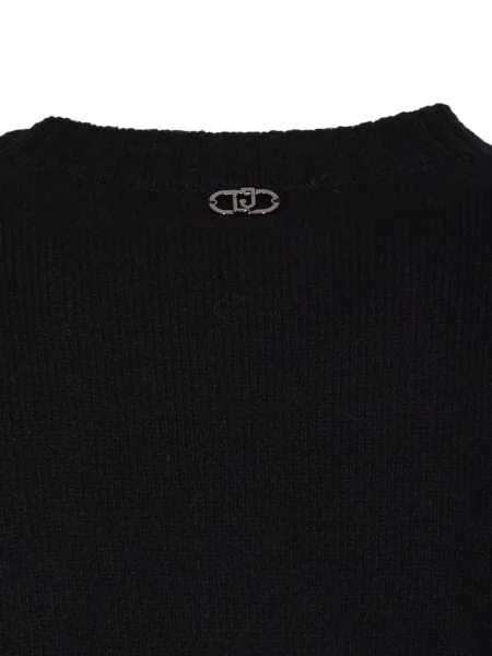 Pulover Liu Jo cu decolteu rotund negru