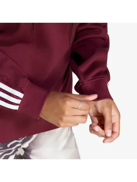 Φούτερ adidas Lace 3 Stripes Crew Shadow Red S κόκκινο