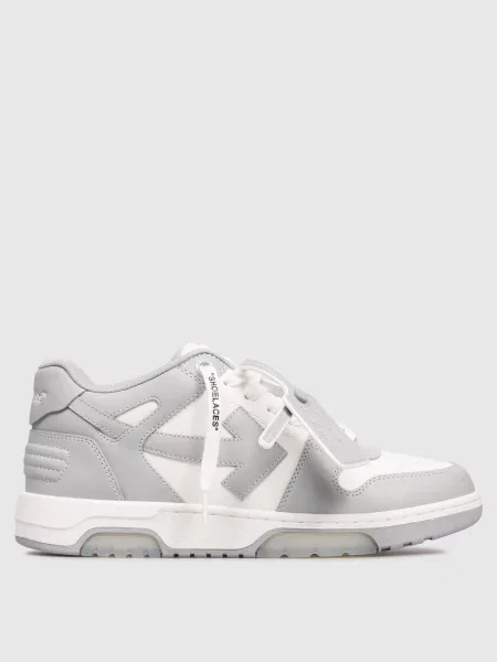 Шкіряні кросівки Out Of Office Off-white сірі