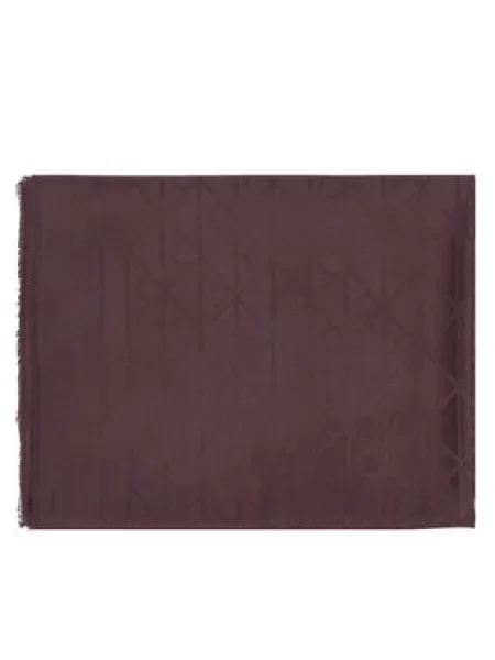 Šál Calvin Klein Emblem Aop Glossy Tonal Scarf Bordó červený