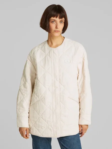 Calvin Klein Jeans Geacă de primăvară-toamnă deschis bej