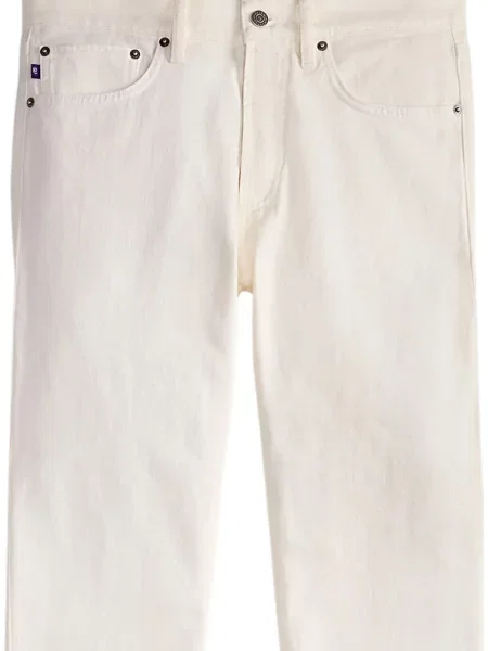 Blugi Ralph Lauren Purple Label cu 5 buzunare alb