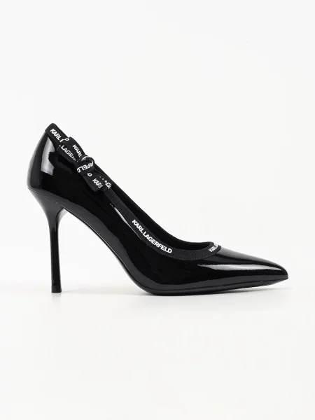 Karl Lagerfeld pantofi cu stiletto din piele Sarabande negru