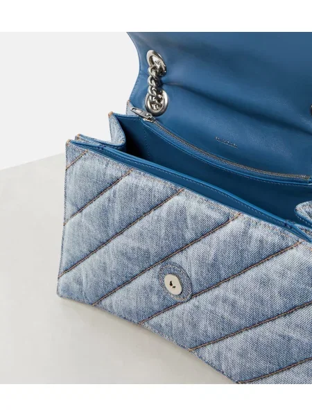 Geantă Balenciaga Crush albastru
